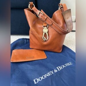 Dooney & Bourke Brown Leather Lily Bag and Wallet